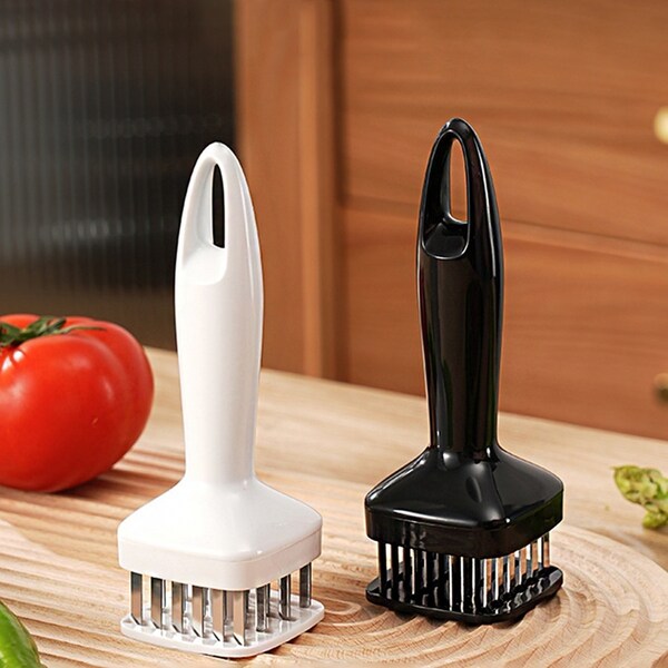 2Pcs Kitchen Meat Tenderizer Steak Hammer Pin Beef Stainless Steel Needles Cook Tool