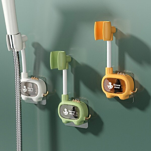 3Pcs Household Shower Bracket Punch-Free Bathroom Adjustable Shower Head Holder