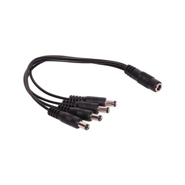 0.2m 2.1mm DC Socket To 4 X DC Plug Cable