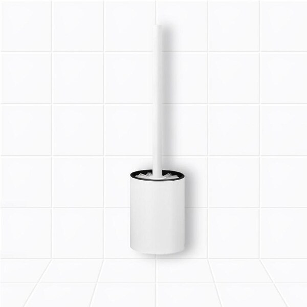 SOGA 27cm Wall-Mounted Toilet Brush with Holder Bathroom Cleaning Scrub White