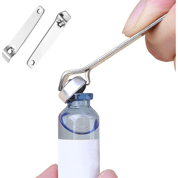 4pcs Mini Pocket Bottle Opener Vials Opener Phial Cap Remover Oral Cap Lifter