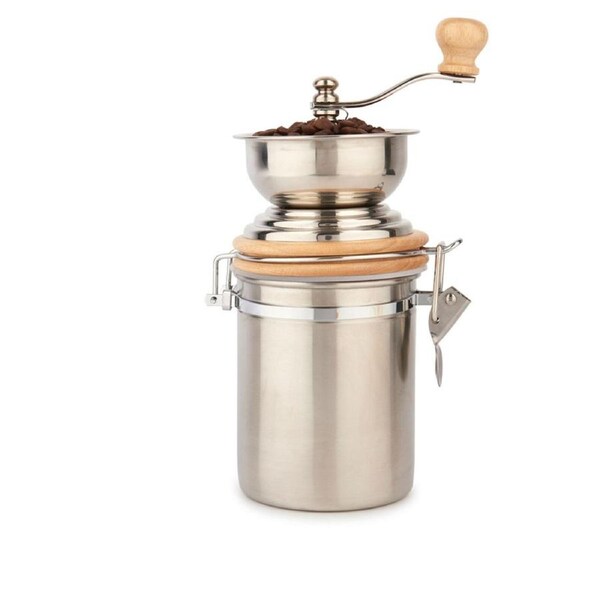La Cafetiere 25cm Manual Stainless Steel Coffee Beans Grinder/Milling Silver
