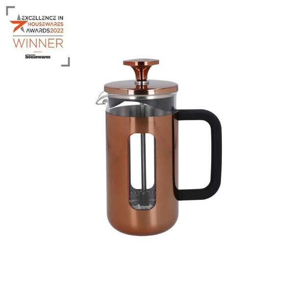 La Cafetiere Pisa 3-Cup 350ml Stainless Steel/Glass Coffee French Press Copper