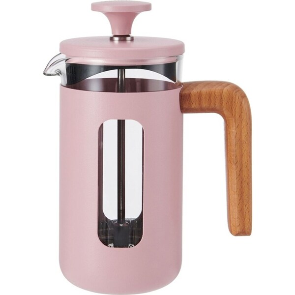La Cafetiere Pisa 3-Cup 350ml Stainless Steel/Glass Coffee French Press Pink