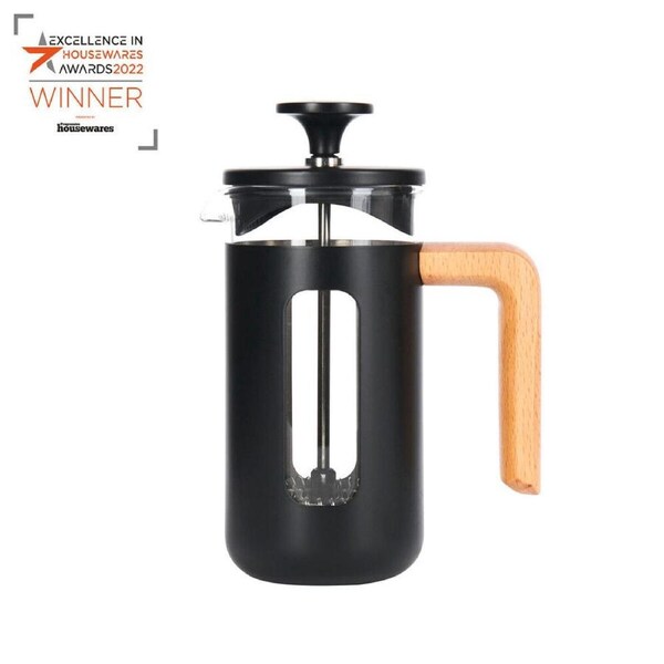 La Cafetiere Pisa 3-Cup 350ml Stainless Steel/Glass Coffee French Press Black