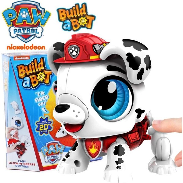 Paw Patrol Build a Bot 20+ Pieces STEM Learning Toy Robot Marshall
