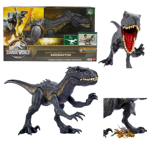 Jurassic World Dominion Large Dinsoaur Indoraptor Toy Super Colossal Indominus Rex Dino Fun