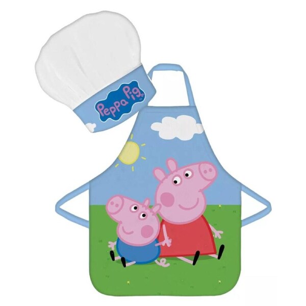 Peppa Pig Kids Baking Apron and Chef Hat