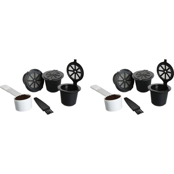 2x 3pc La Cafetiere 11cm Reusable Coffee Pods Capsule Set for Nespresso Machines