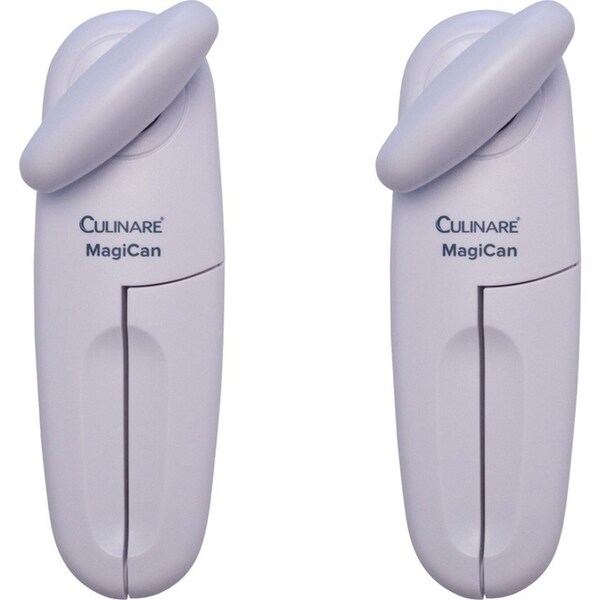 2x Culinare Magican Stainless Steel Kitchen Tin Can Opener Manual Handheld White