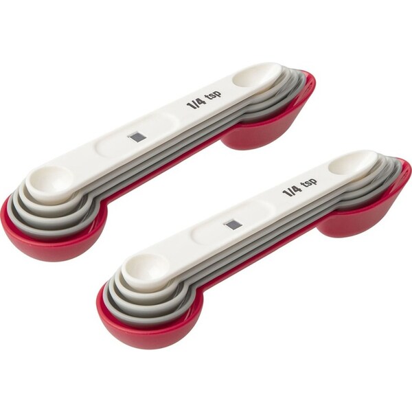 2x 5pc Progressive 17cm Magnetic Measuring Spoons Set Liquid/Powder Kitchen