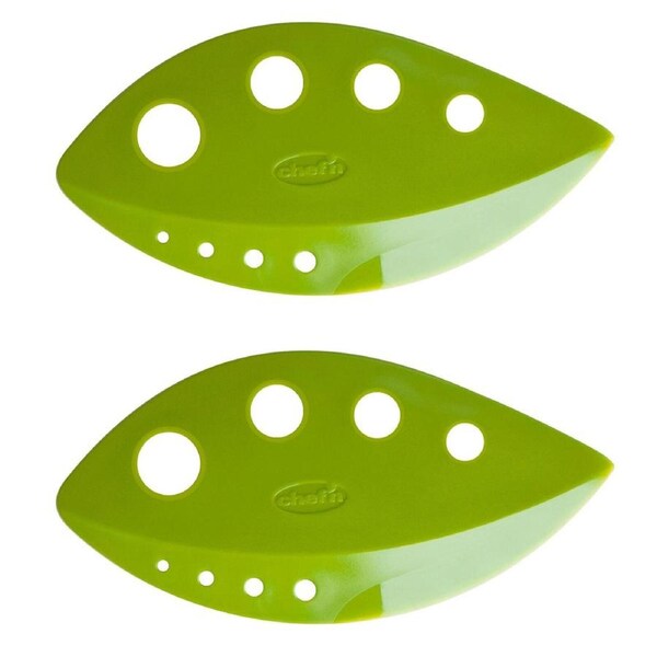 2x Chef'n Looseleaf Kale & Greens Stem Stripper w/ 8 Holes Kitchen Utensil Green