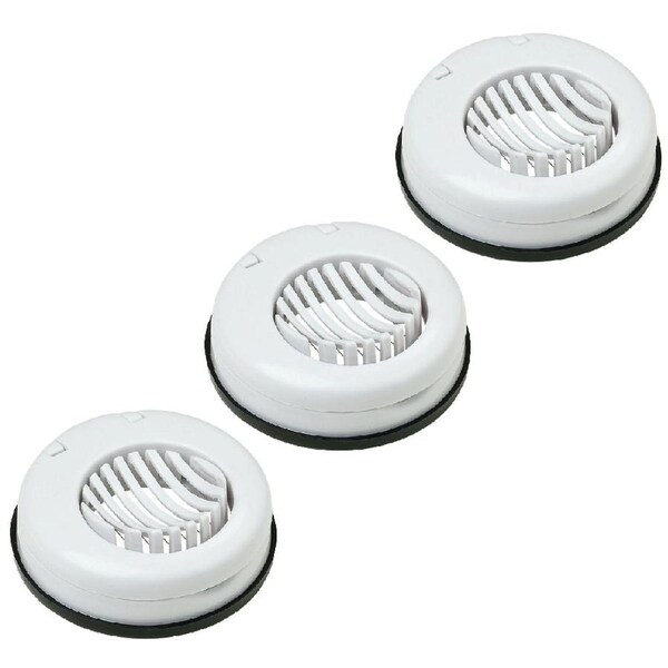 3x Cuisena Deluxe Mushroom & Egg Slicer Hard Boiled Kitchen Cutter White/Black