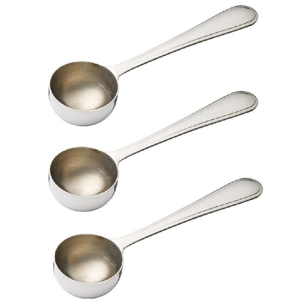 3x La Cafetiere 15cm Stainless Steel Coffee Measuring Scoop/Spoon Kitchen Silver