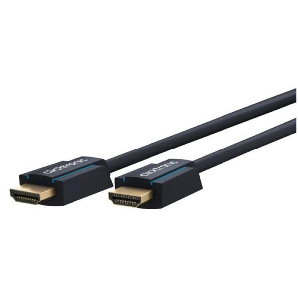 Clicktronic 50cm Male HDMI 2.1 Cable Connector Full HD 8K For TV/PC Gaming Black