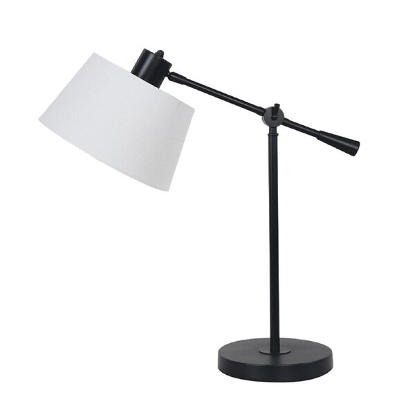 Sarantino Adjustable Metal Table Lamp in Black