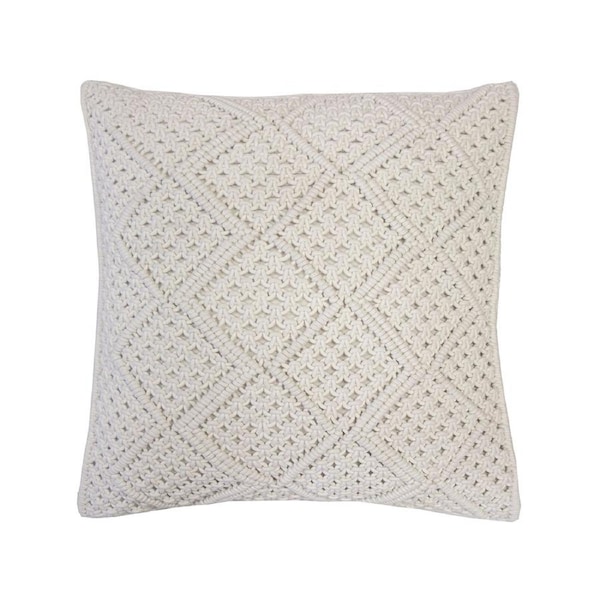 Anka Square Cushion Ivory