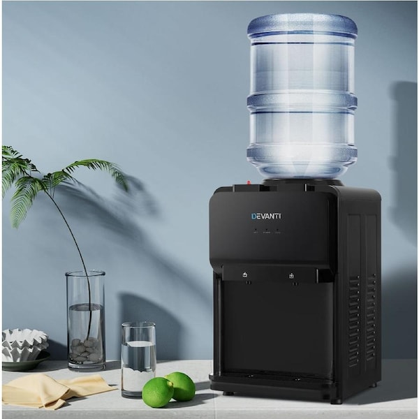 1X Devanti Water Cooler Dispenser Bench Top Black
