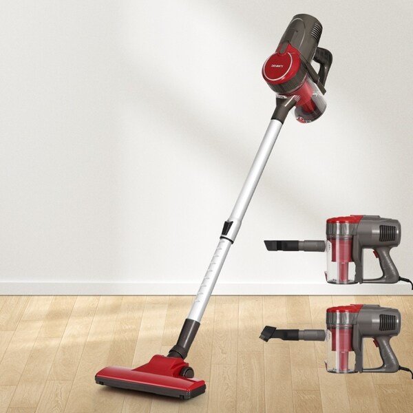500W Devanti Stick Vacuum Cleaner Handheld Corded Red