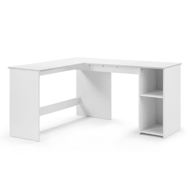 Garrett Study Corner Desk Home Office L-Shaped 145x120 White