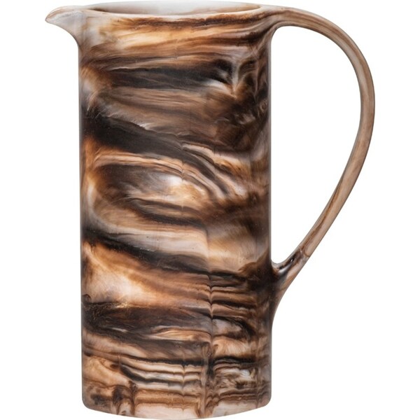 Tempa Marlow 1.6L/23cm Polyresin Jug Pitcher Water/Juice Container Espresso