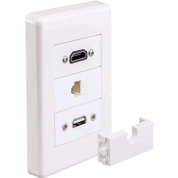 MWI3442 HDMI CAT6 USB WALL PLATE
