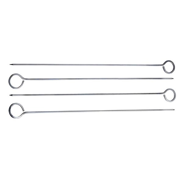 6x 4pc Cuisena 30cm Stainless Steel Skewer Set Food Baking/Grilling Utensil SLV