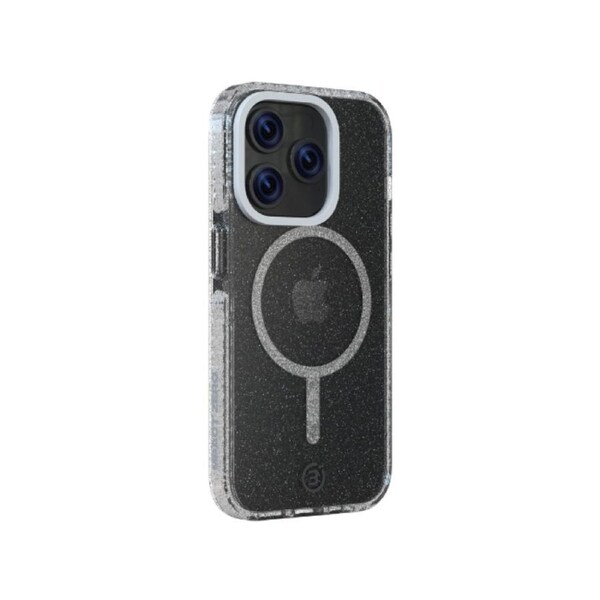 Impact Zero Galaxy Phone Case Protection For Apple iPhone 15 Pro Clear/Glitter