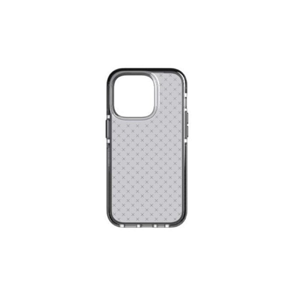 Tech21 EvoCheck Phone Case Mobile Cover For Apple iPhone 14 Pro Smokey/Black