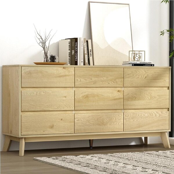 9 Chest of Drawers Artiss Tallboy Storage Cabinet - XAVI Pine