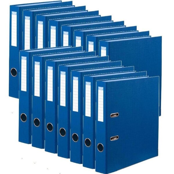 Colourhide Half Lever Arch File Folder PE A4 Classic Blue Box 15 Bulk