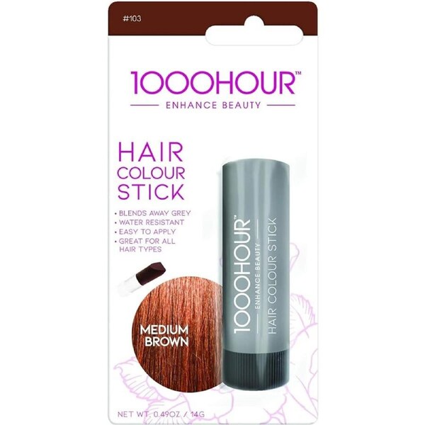 1000 Hour Hair Colour Stick 14g - Medium Brown