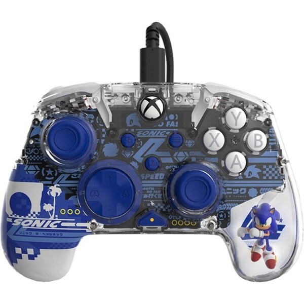 REALMz Wired Video Game Controller For Xbox And Windows PC - Sonic Speed Theme