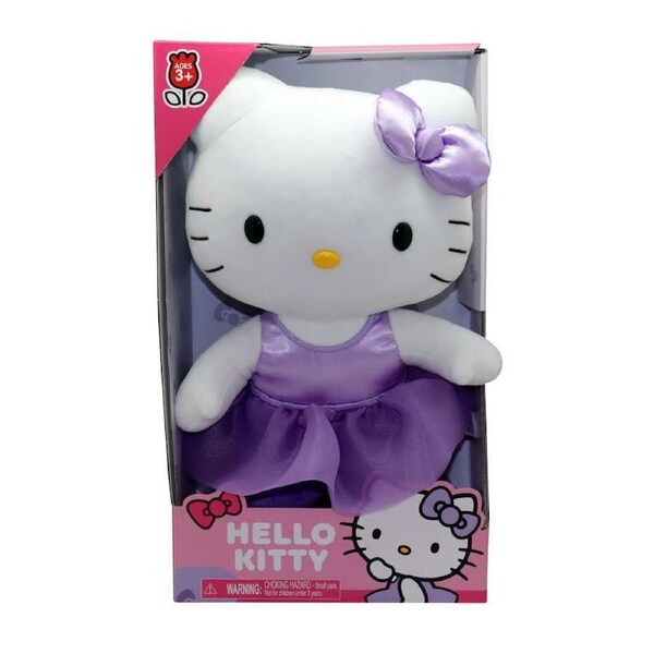 Hello Kitty Medium Plush Purple Bow 30cm