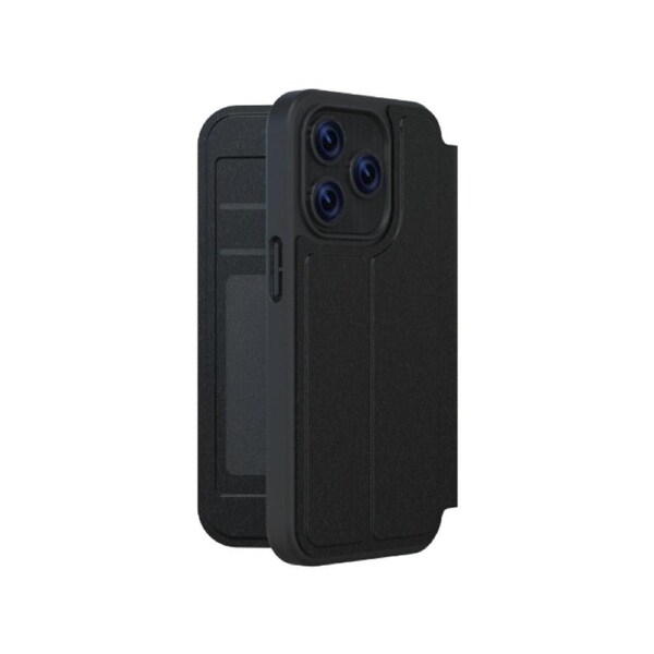 3sixT SlimFolio Mobile Phone Case Protection Cover For Apple iPhone 15 Pro Black