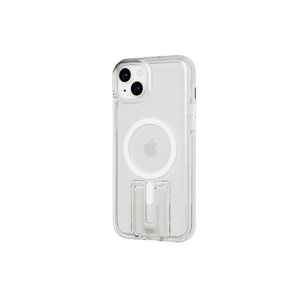 Tech21 EvoCrystal Kick w/MagSafe Mobile Case For Apple iPhone 15 Plus White