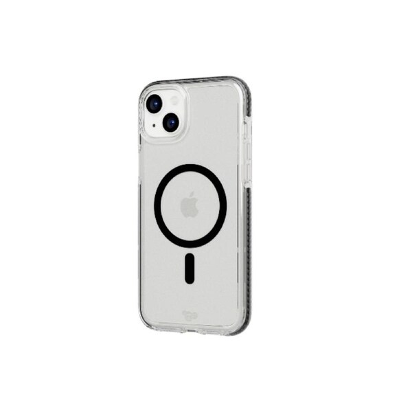 Tech21 EvoCrystal w/MagSafe Case Cover For Apple iPhone 15 Plus Graphite Black