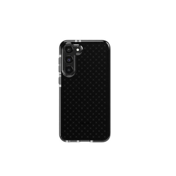 Tech21 EvoClear Bulimba Phone Case Cover For Samsung Galaxy S23+ Smokey/Black