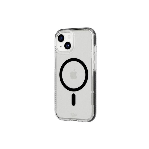 Tech21 EvoCrystal w/MagSafe Mobile Case Cover For Apple iPhone 15 Graphite Black