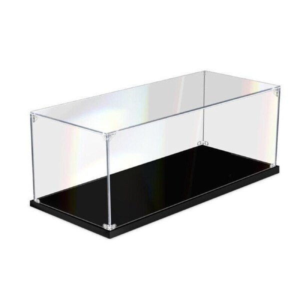 Acrylic Display Case for 1:18 Diecast Car Model Figure Storage Box Dust Proof Glue Free