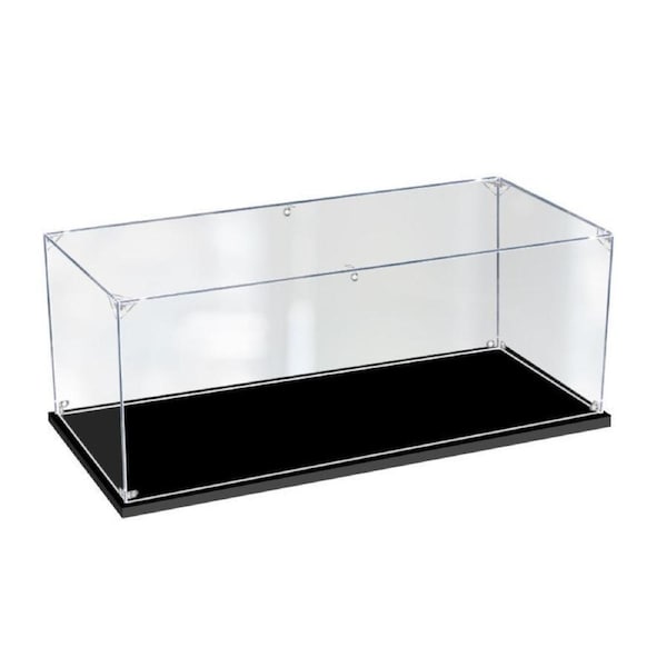 Acrylic Display Case for 1:12 Diecast Car Model Figure Storage Box Dust Proof Glue Free