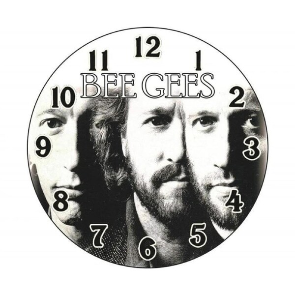 French Country Retro Glass Wall Clock Bee Gees 30cm