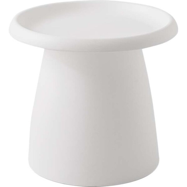 Coffee Table Mushroom Round Small Side Table 50CM White