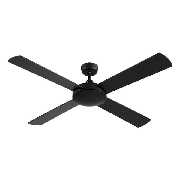 52'' Ceiling Fan w/Remote - Black