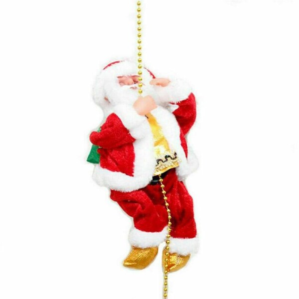 Christmas Santa Claus Climbing Rope Ladder Musical Toy Xmas Gift Decor