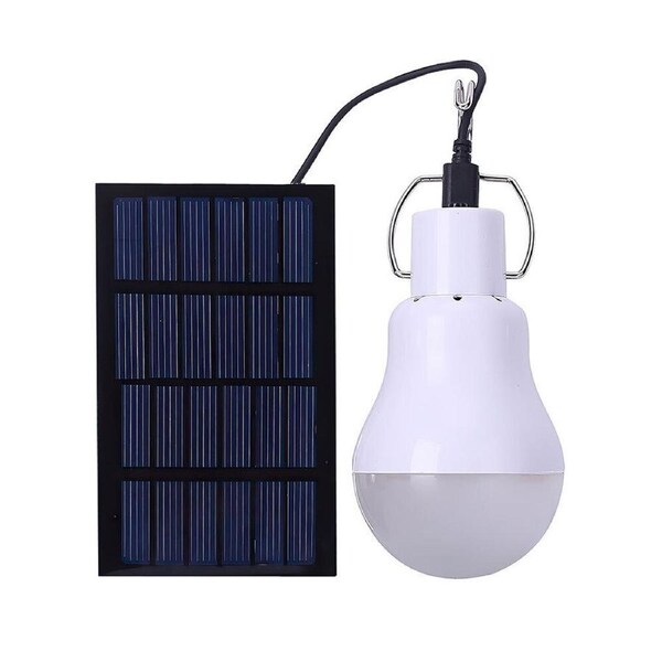 Solar Panel Powered LED Lights Bulb Light Tent Lamp Yard Camping Outdoor Indoor