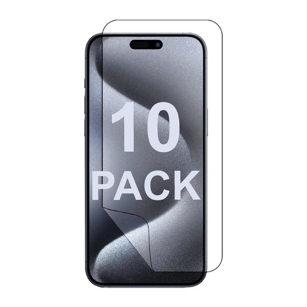 10x Soft PET Film Screen Protector Guard for Apple iPhone 15 PRO MAX Front Bulk