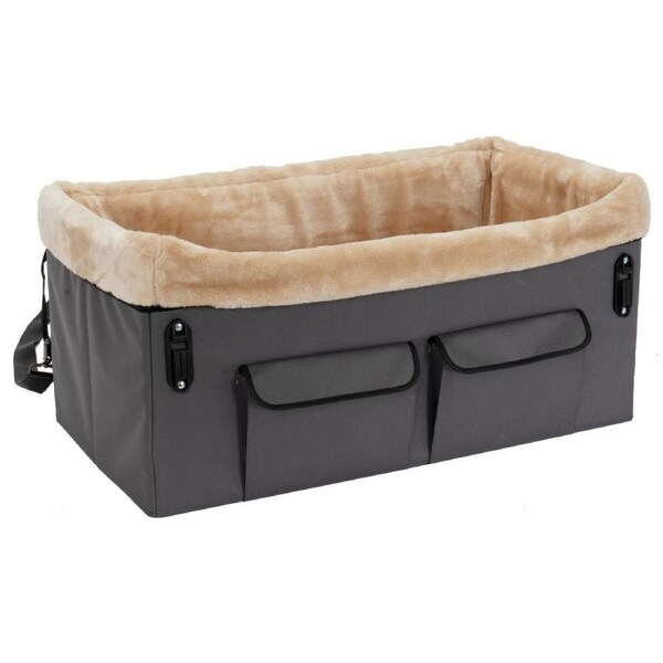 Elevated Dog Car Seat Grey - Large
