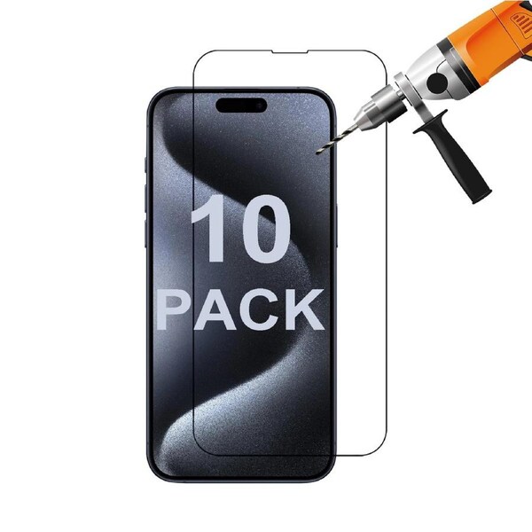 10x Tempered Glass Screen Protector Guard for Apple iPhone 15 PRO MAX Front Bulk
