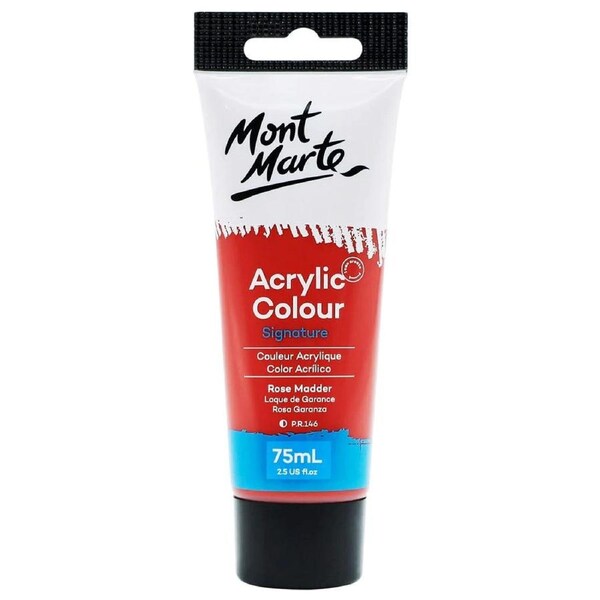 Mont Marte Acrylic Colour Paint - Rose Madder